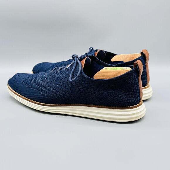 Cole Haan Shoes Mens 12 Navy Blue Grand OS Bounce Knit Wingtip Oxford Sneakers main image 8